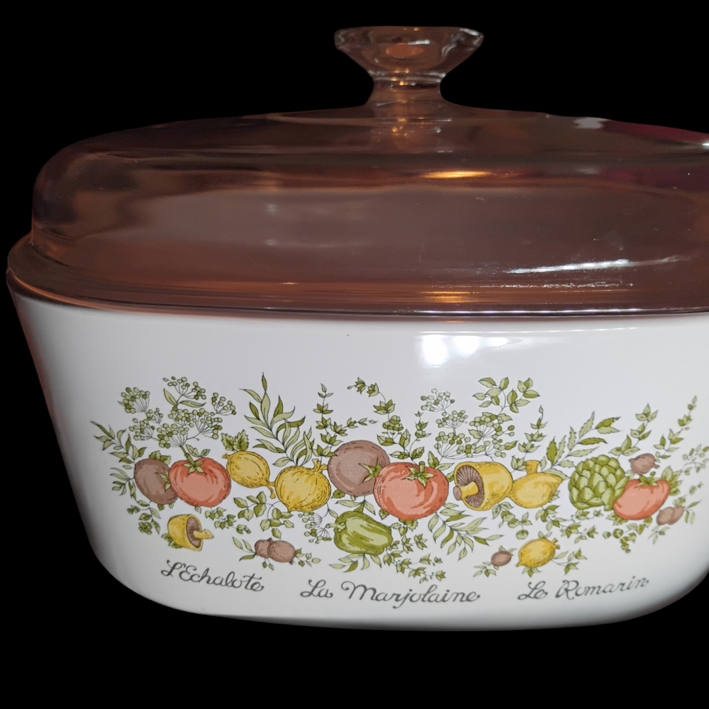 Vintage CorningWare 5 Quart A-5-B Spice of Life Casserole Dish